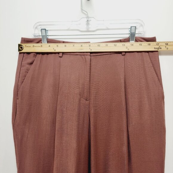 LOFT Outlet Womens Pants Tapered Leg Size 8 Rust Brown - Picture 4 of 10
